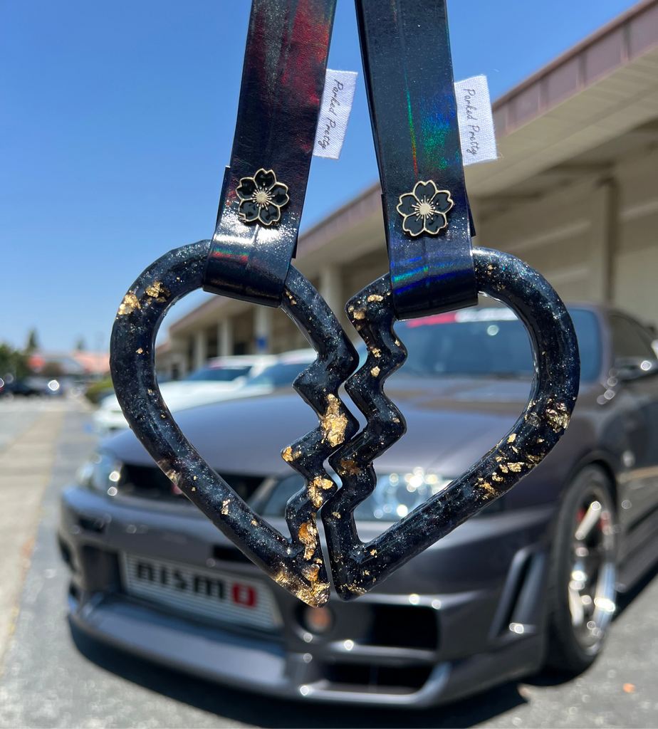 Gold Obsidian Half Heart Tsurikawa©