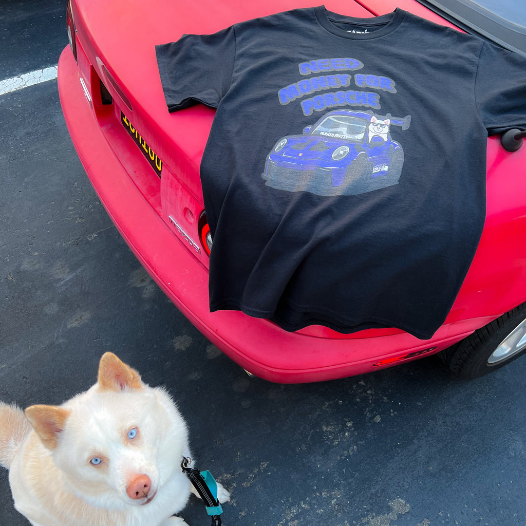 need money for porsche automotive tshirt apparel 911 gt3rs shirt supercar dream car