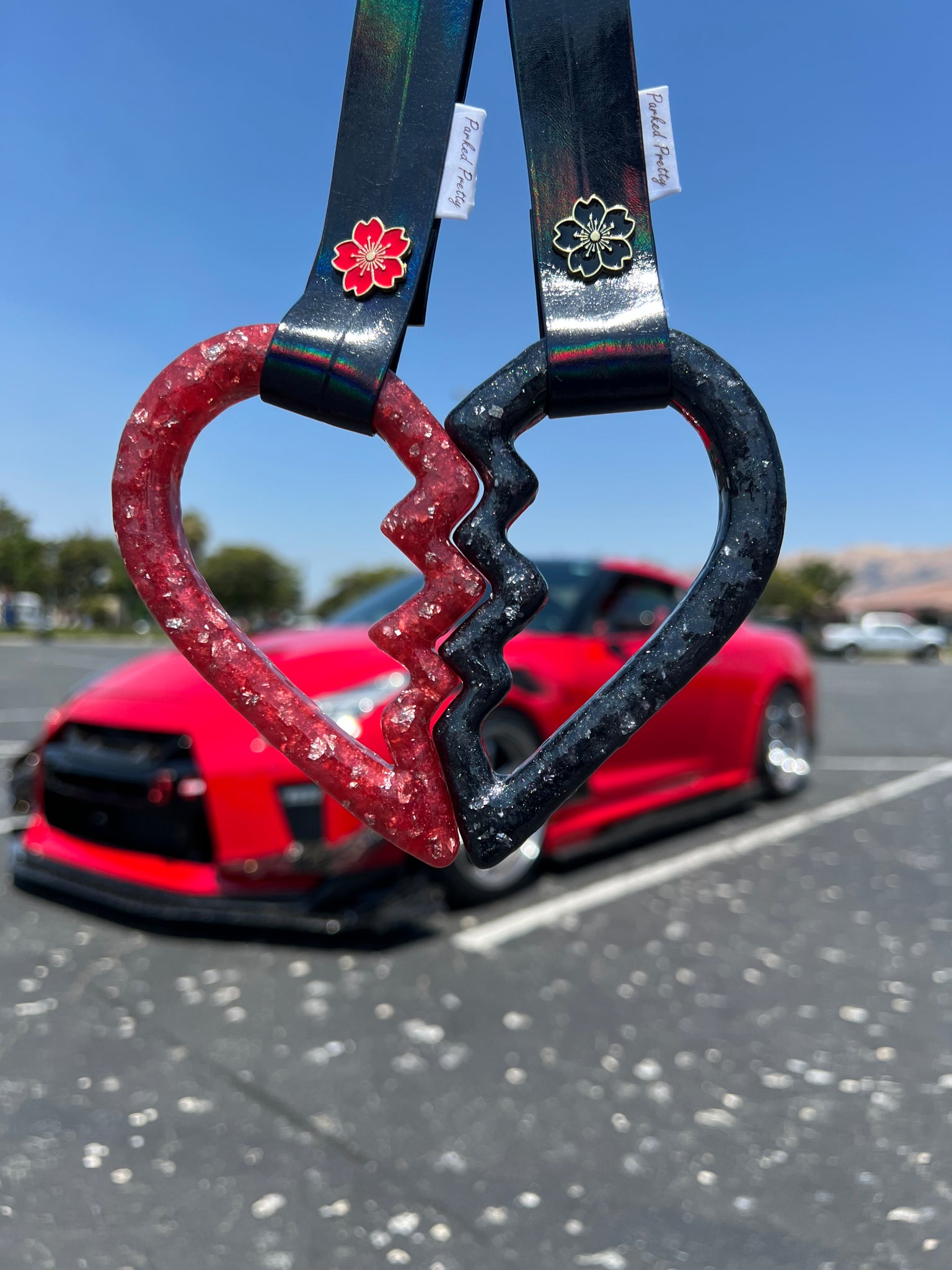 Chrome Ruby Half Heart Tsurikawa©