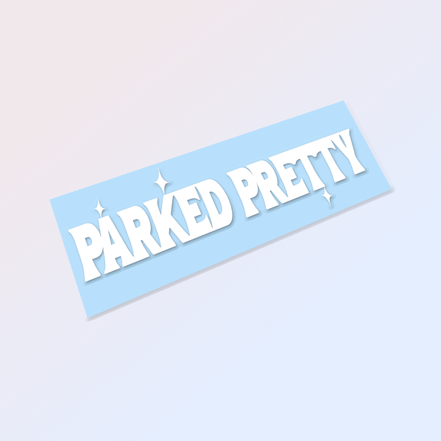 Stars Parked Pretty Diecut Sticker