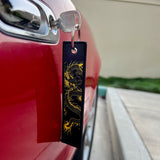 golden dragon key tag jdm parked pretty jdm keychain