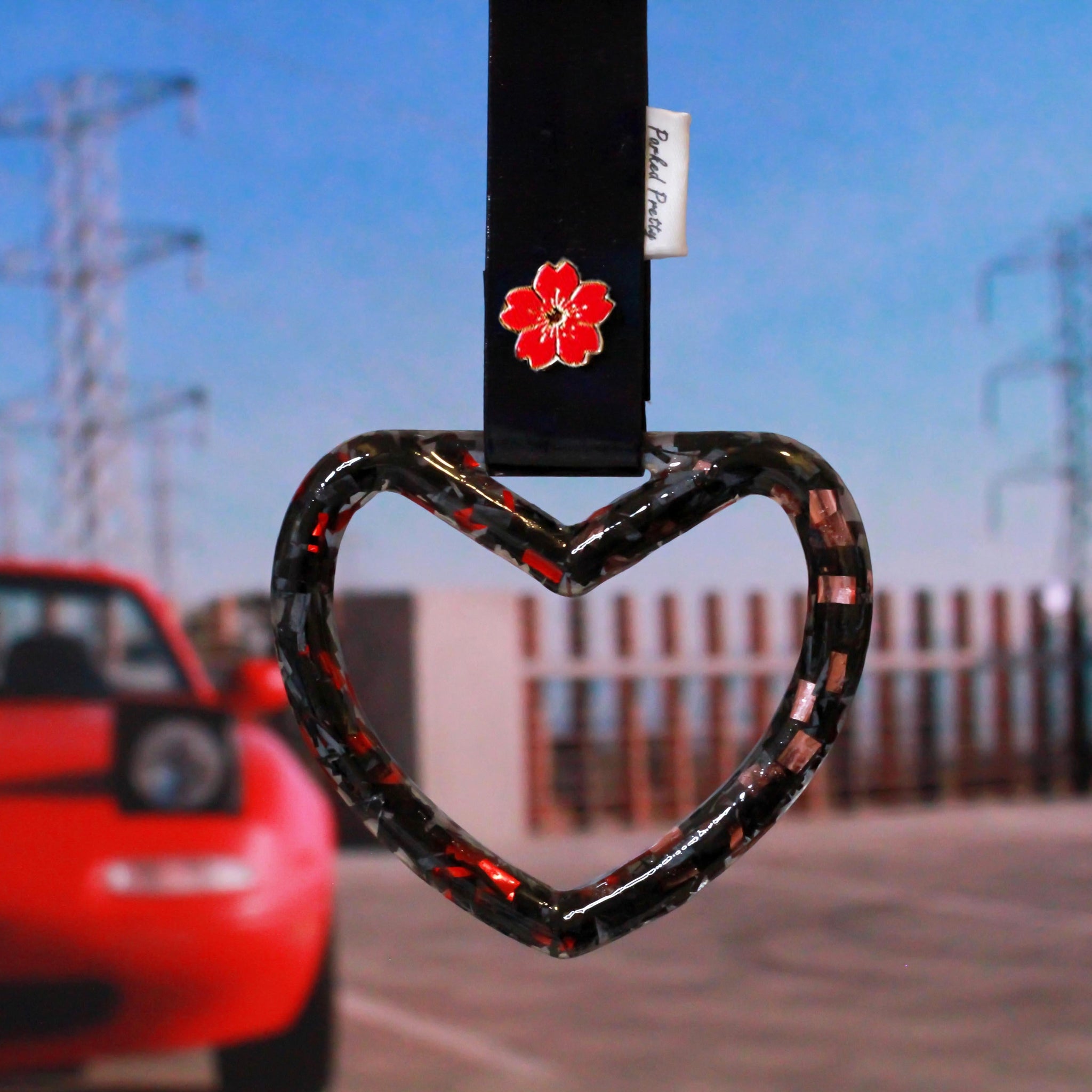 Valentine's Edition Carbon Fiber Tsurikawa - Heart
