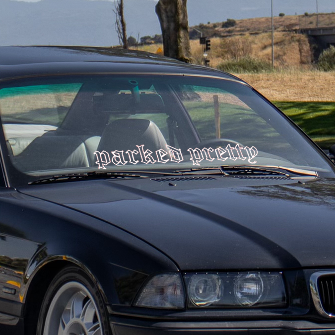 e36 car windshield banner vinyl stickers